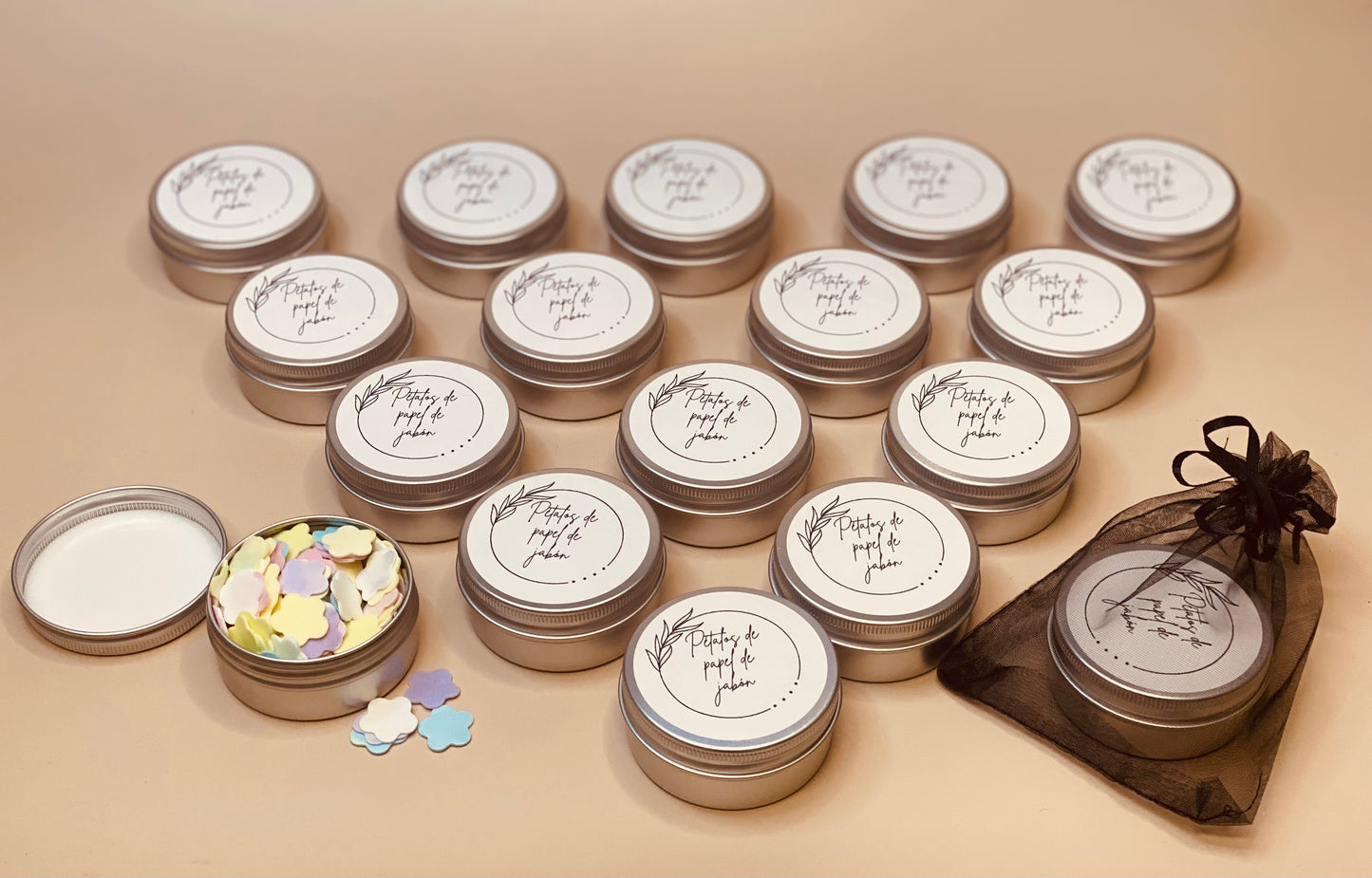 Pétalos de papel de jabón - Jabones Ana de Castilla