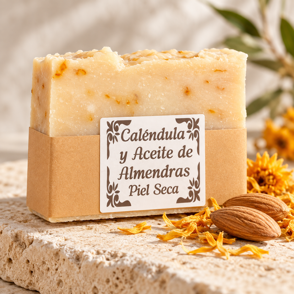 Caléndula y almendras - Jabones Ana de Castilla