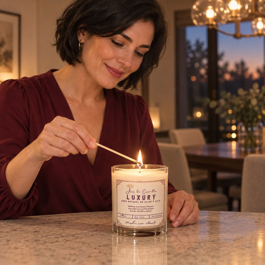 Velas con cera de oliva