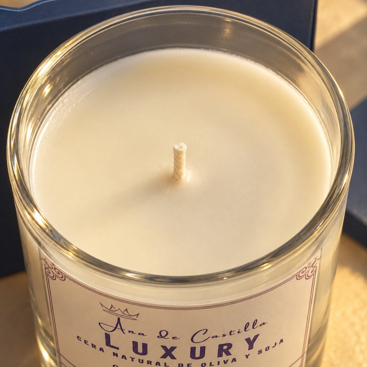 Velas con cera de oliva - Jabones Ana de Castilla