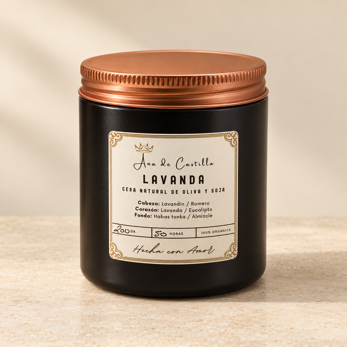 Rituales Ana de Castilla · Velas de oliva y soja